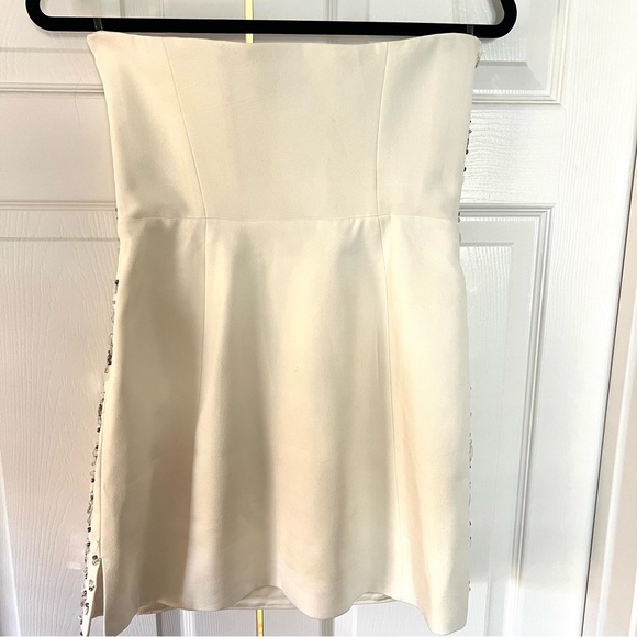 Oh Polly CELEANO Hand Embellished Mini Dress in Ivory - Picture 10 of 13